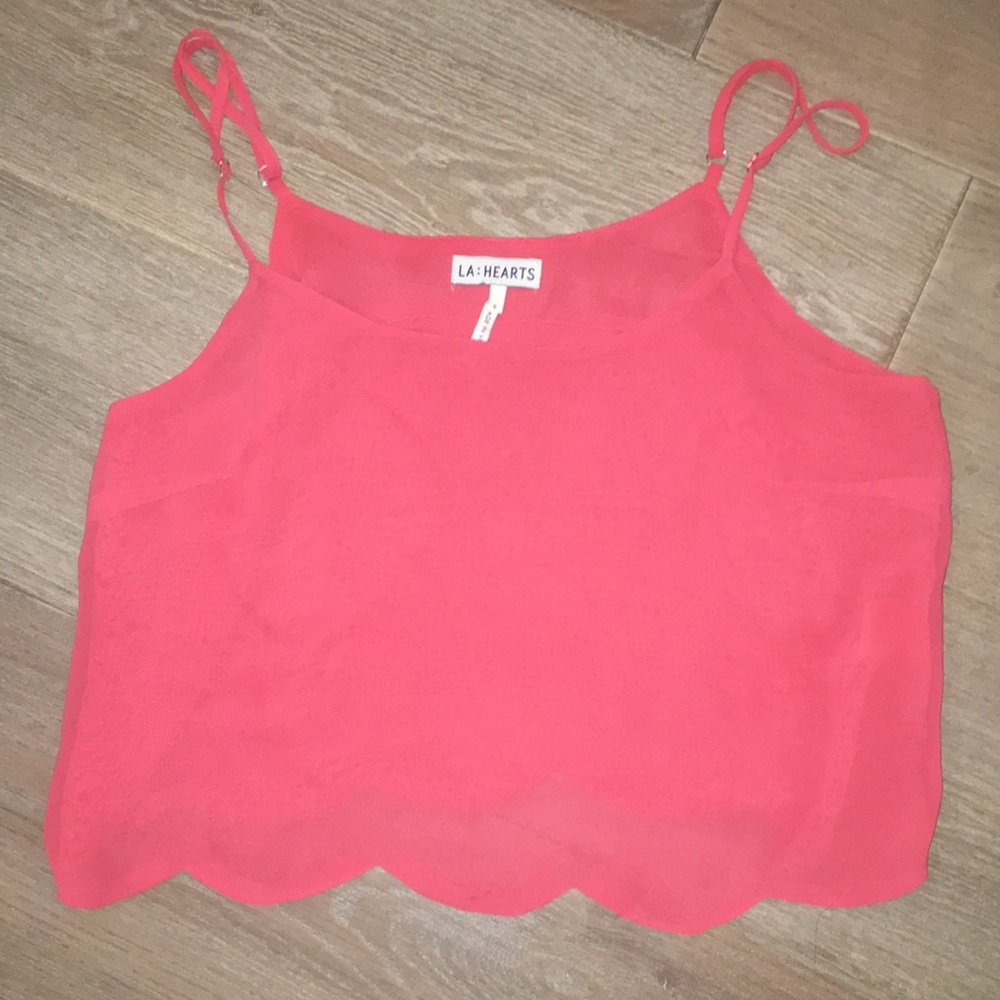 pink crop top